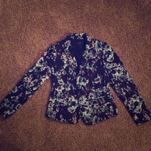 Ann Taylor Floral Blazer